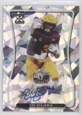 2020 Leaf Metal Draft Silver Crystals 15/30 Eno Benjamin Rookie Auto RC 0c6