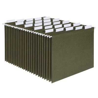 Pendaflex Recycled Hanging File Folders, 25 Pack, Green, Letter Size 8.5'' x 1...