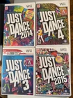 New ListingWii Just Dance Game Lot Just Dance 2014 2015  Just Dance 3 & 4