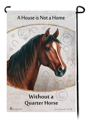 Quarter Horse House (Ranch) Is Not A Home Garden Flag