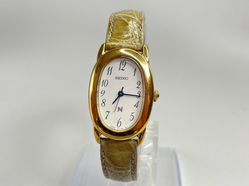SEIKO Noie 1F21-5B70 Vintage 1995 [US Stock] Gold Ova… - Gem