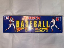 VTG 1991 Fleer Baseball Factory Sealed Set 720 Cards 50 Logo Stickers MLB NOS