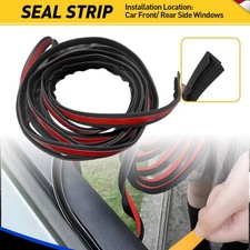 4M Car Window V-Shape Door Trim Edge Strip Moulding Seal Rubber Noise Insulation