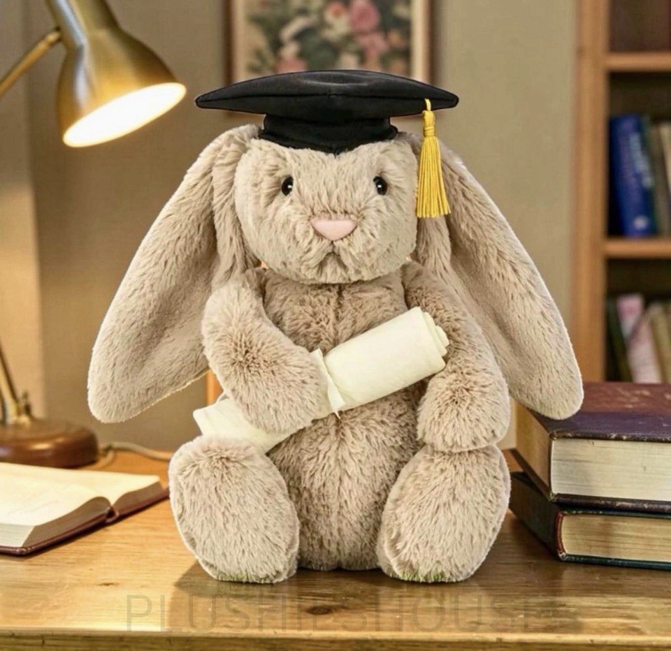 Jellycat BASHFUL BUNNY with PENCIL 7