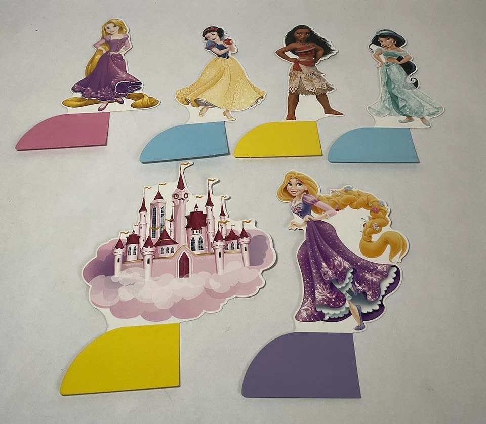 14Pc Disney Princess Table Centerpieces 3D Double Sided Colorful Honeycomb - Image 4 of 4