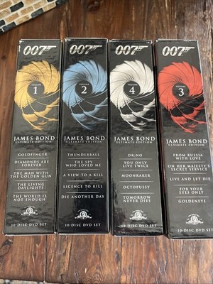 James Bond 007 Ultimate Edition Volumes 1 - 4 (DVD, 2006) Complete Set -pristine