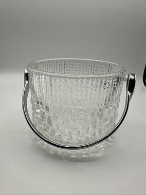 Teardrop Ice Bucket With Silver Metal Handle Exclusively For Teleflora France
