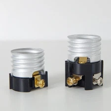 Medium Base E26 Light Socket Interior Guts. Short/Tall Socket