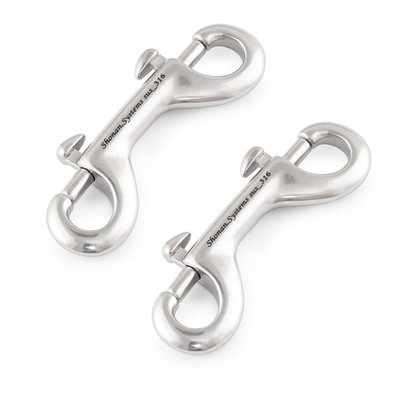 SHONAN Double Ended Bolt Snap Hooks, 2 Pack Stainless Steel Double Ended Bolt...