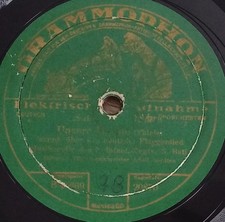 MARSCH MUSIKKAPELLE UNSERE MARINE WEIDMANNSHEIL SCHELLACKPLATTE 78RPM