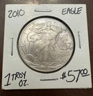 2010 1 oz Silver American Eagle - Rainbow Toning - BU