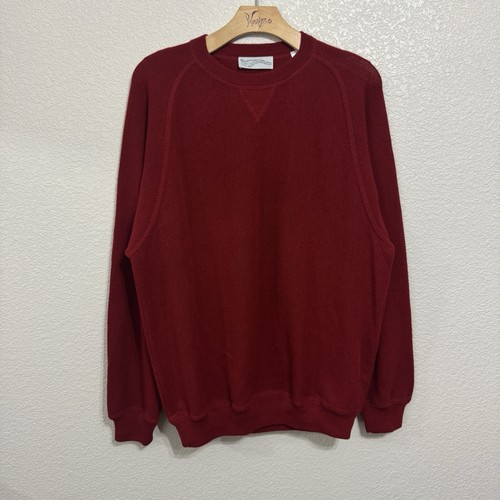 Vintage Wilmington Country Store Baby Alpaca / Wool Dark Red Knitted Sweater