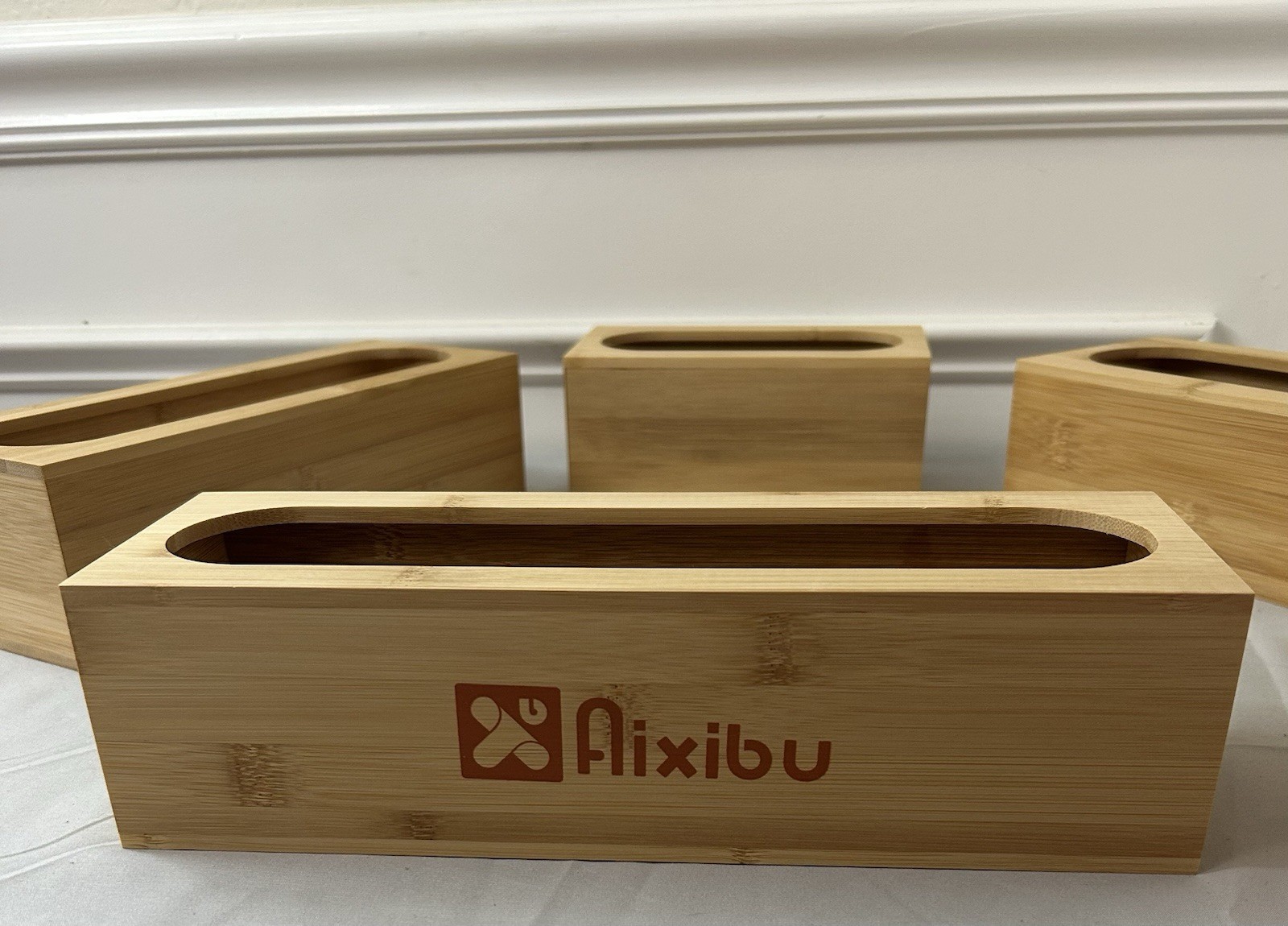 Aixibu 100% Ecological Bamboo Storage Bag Organizer 5 Piece Set