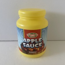 Vintage Lakeshore Play Food For Pretend Kitchen Jar of Apple Sauce