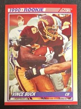 1990 Score Vince Buck Football Rookie Card (RC) #637 Central State Marauders VG. rookie card picture