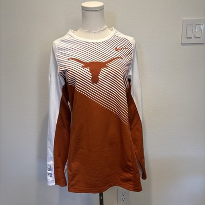 Nike Elite Texas Longhorns Fearless LS Warmup Basketball Jersey Shirt Mens Small