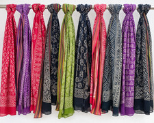 Wholesale Lot Handmade Cotton Sarong Boho Beach Wrap Block Print Pareo Scarf Bul