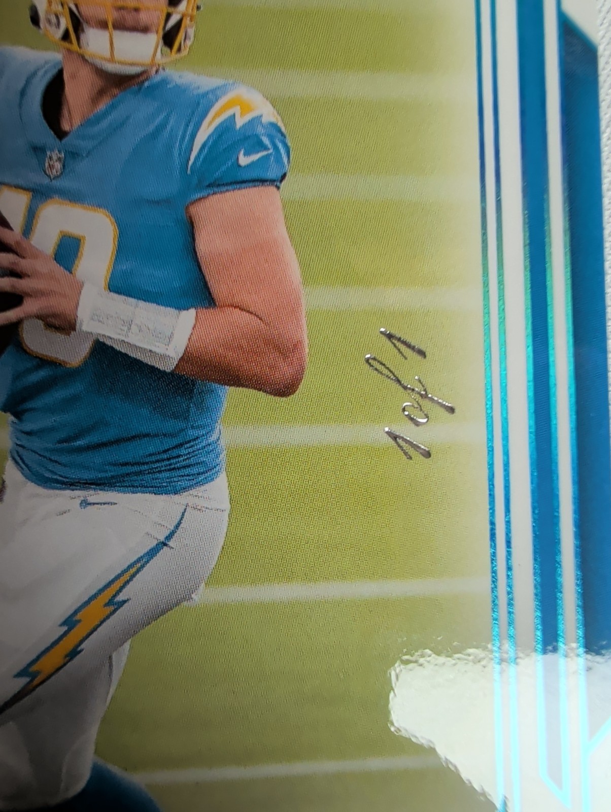 2025 Panini National Treasures Justin Herbert 1/1 Treasured Moments view 6