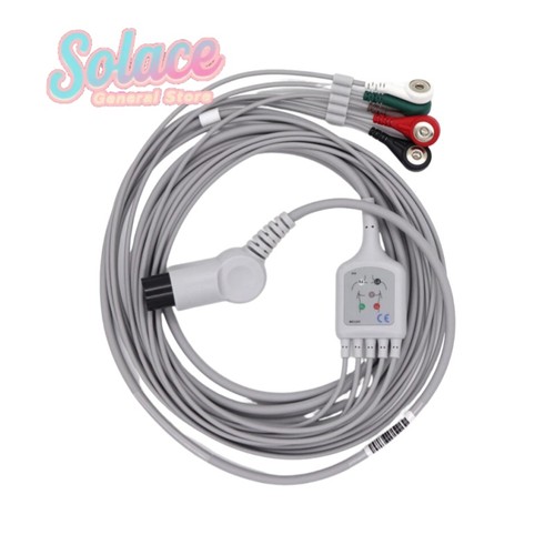 1PCS NEW Fit For Welch Allyn Propaq CS ECG Cable 6 Pin 5 Lead Snap AHA - Picture 5 of 10