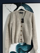 WYSE Cardigan Lorence Fluffy Ribbed Oat Size S BNWT