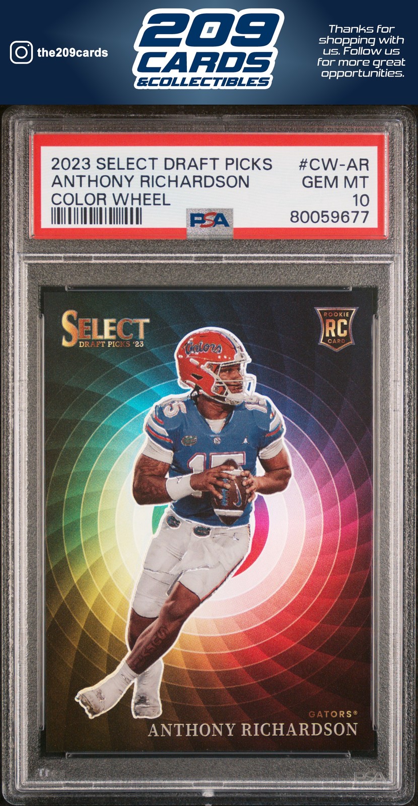 Anthony Richardson Panini Select Draft Picks Color Wheel #CWAR Base