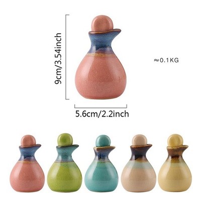 Ceramic Fragrance Essential Oil Bottle Aromatherapy Empty Storage ContainYH ON