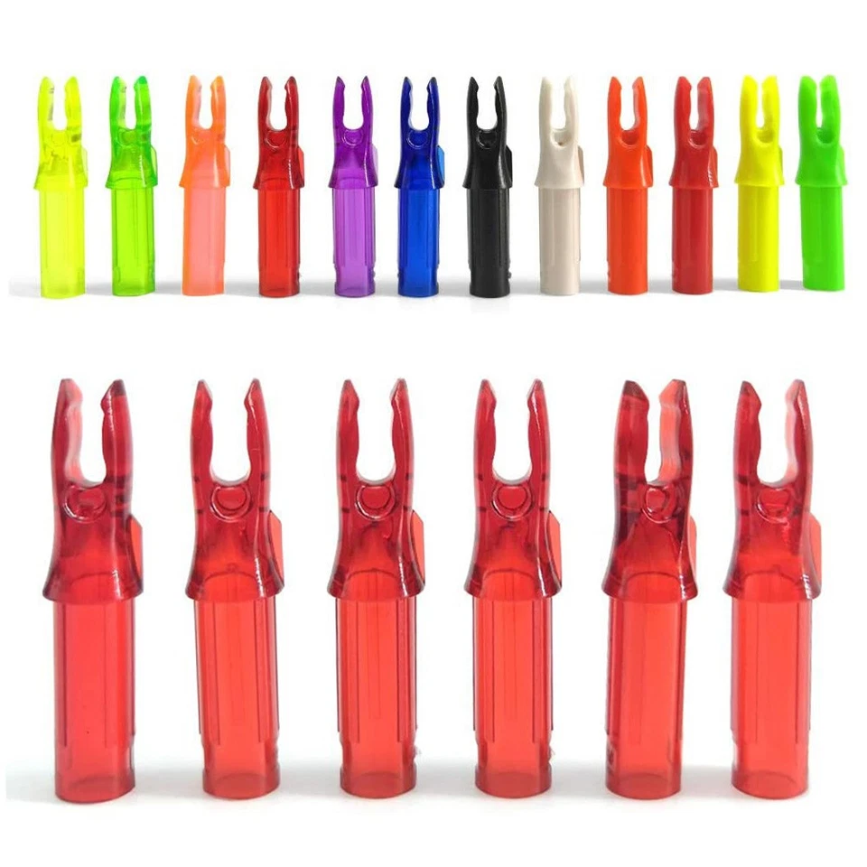 24X Arrow Nocks Plastic Tails ID6.2mm Arrow Shaft DIY Insert Tips Archery Target - Image 3 of 4