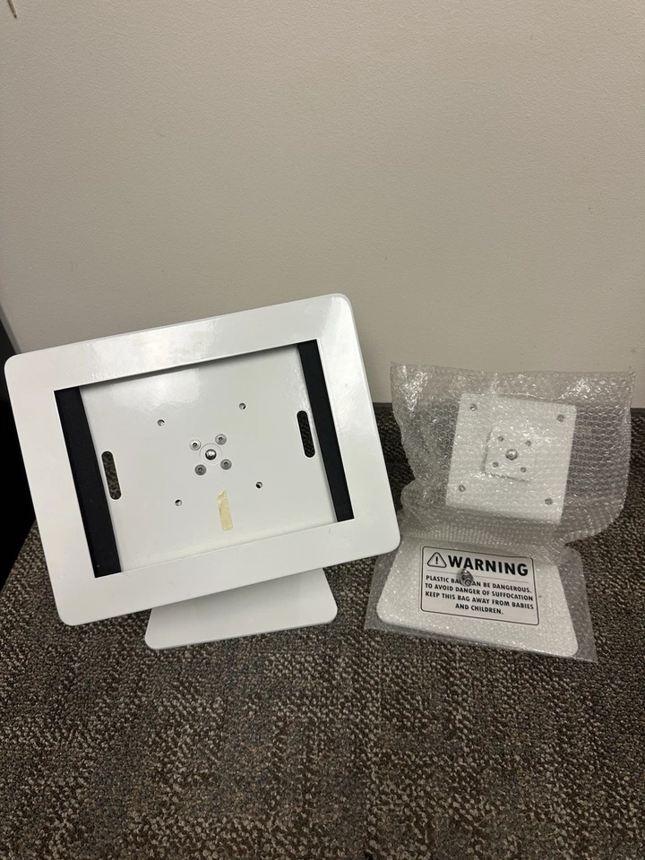 iPad and Tablet Counter Stand, Lockable Enclosure from Displays2go - Image 3 of 4