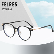 Round Anti Blue Light Eyeglasses For Men Women Clear Lens Retro Glasses Frames