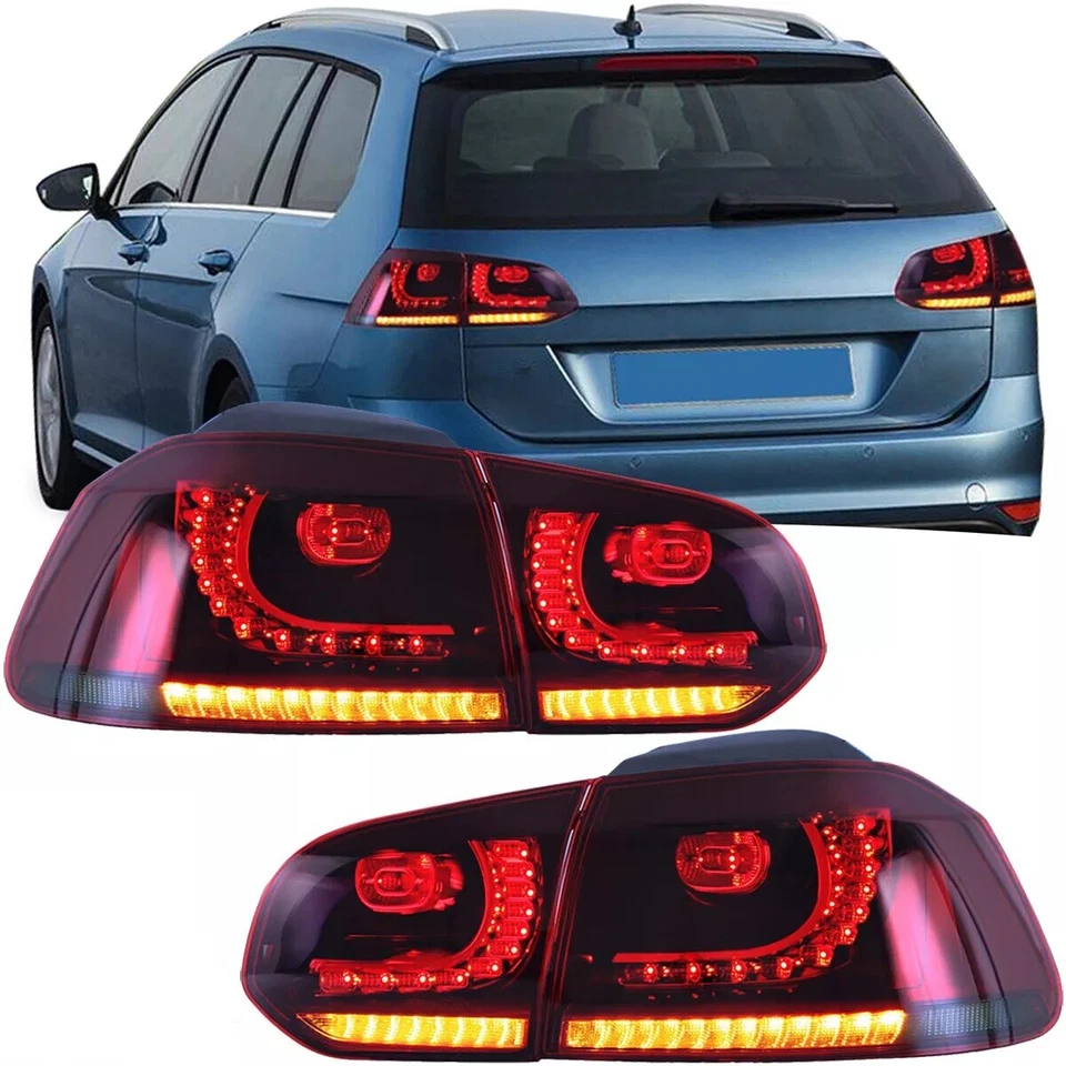 Luz trasera LED completa para Volkswagen Golf 6 Mk6 GTI 2011-2014 lámpara trasera secuencial Foto 2 de 4