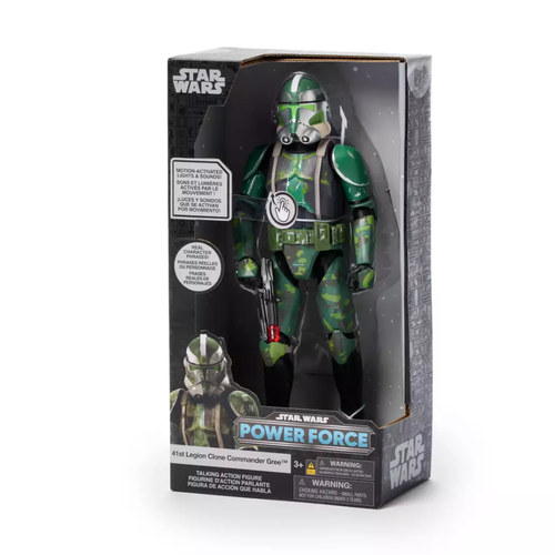 Disney Parks Star Wars Power Force 41st Legion Clone Commander Gree New 2024