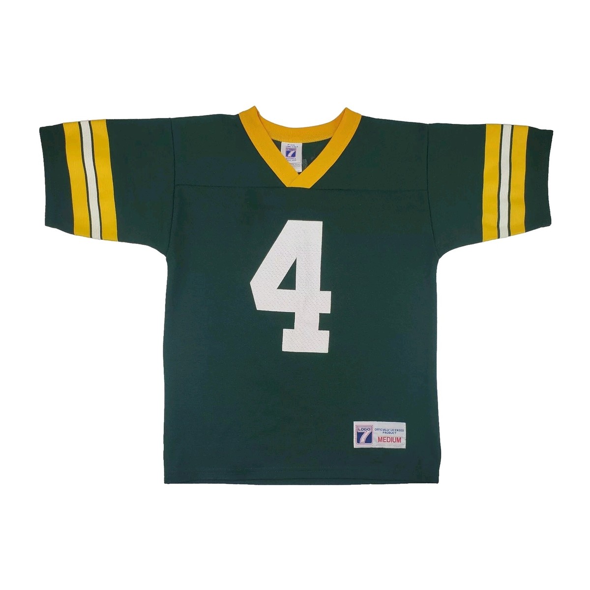 Vintage 90s Logo 7 Brett Favre Green Bay Packers Jersey YOUTH Boys