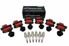 6 PACK IGNITION COILS for 84-88 R31 SKYLINE CEFIRO LAUREL FAIRLADY + SPARK PLUGS