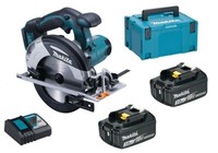 Makita DHS630RFJ Akku-HandkreissäGe 18V DHS630Z + 2 Akkus 3Ah + Lader + Makpac 4