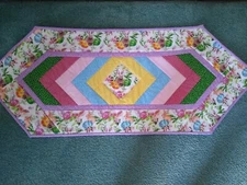 Hand Crafted Bunny EASTER Table Runner  18" x 45"