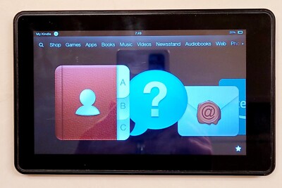 Amazon Kindle Fire~7'' Black (Please Read Description)