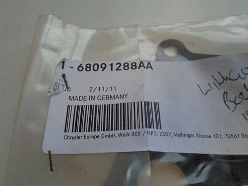 Genuine Mopar EGR Valve Gasket 68091288AA fits Jeep Patriot 2010-2013 Compass - Picture 2 of 3
