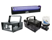 Chauvet Dj Mini Strobe Led Light Effect + H700 Fog Machine + Nvf-18 Black Light on sale Chauvet Dj Mini Strobe Led Light Effect + H700 Fog Machine + Nvf-18 Black Light on sale