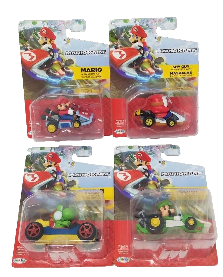MARIOKART Racecar Mario Yoshi Shy Guy Luigi Full Set VHTF New | eBay