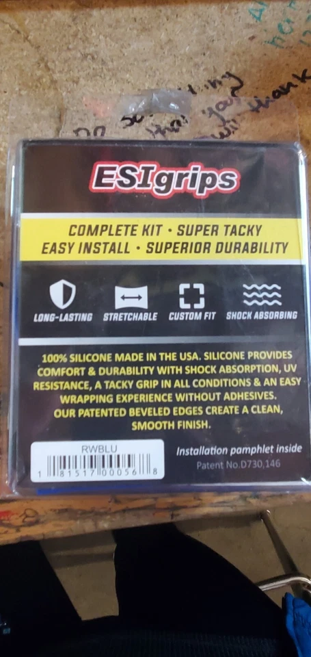 ESI Grips Road RCT Silicone Wrap Blue Drop Bar Tape - Image 2 of 4