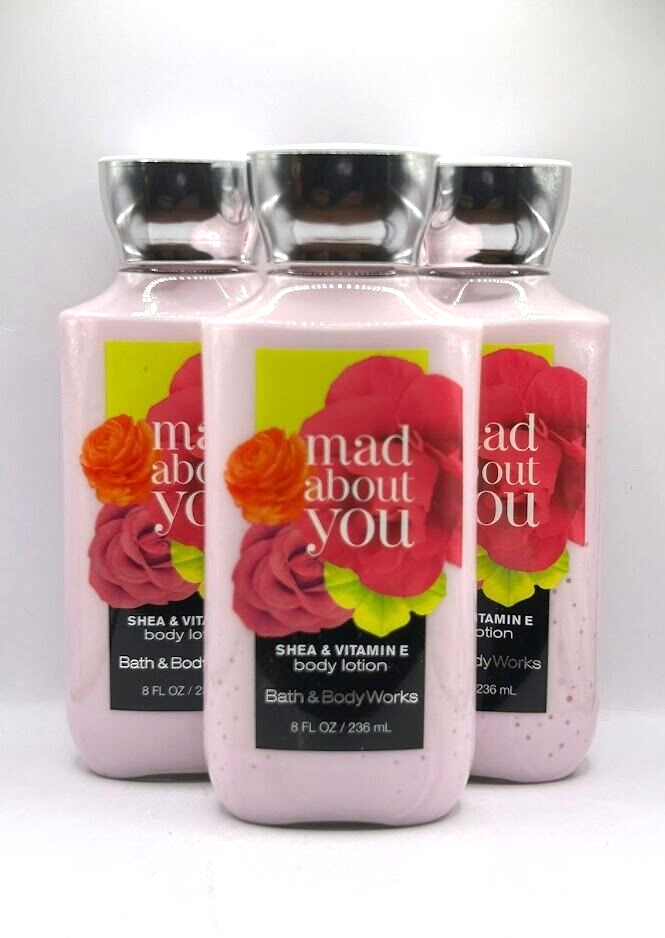 BATH AND BODY WORKS MAD ABOUT YOU BODY LOTIONS 8.0 OZ EACH (SET OF 3