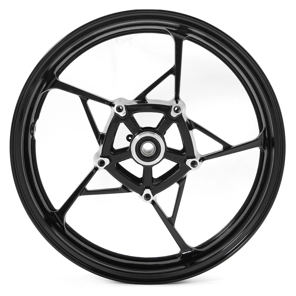 17"x 3.5" Gloss Black Front Wheel Rim For 2017-2024 Kawasaki Z900 Z650 Ninja 650 - Image 4 of 4