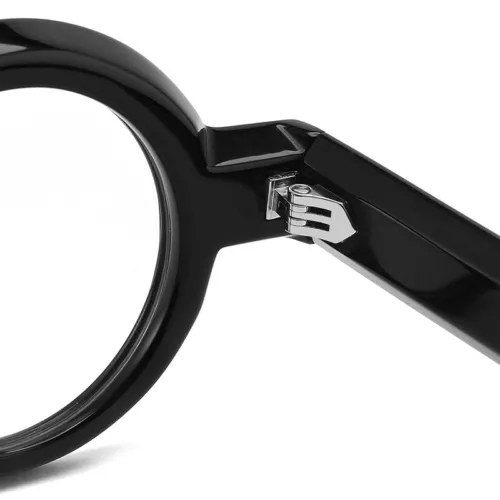 NUEVO Marco de gafas retro redondas marca de lujo hechas a mano de acetato para hombres mujeres - Imagen 6 de 21