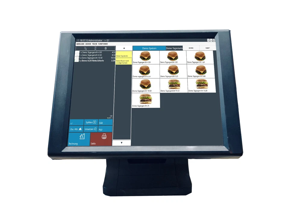 USB 17" Touchscreen Monitor FUJITSU - für KASSEN, POS, CNC Steuerung - Bild 2 von 3