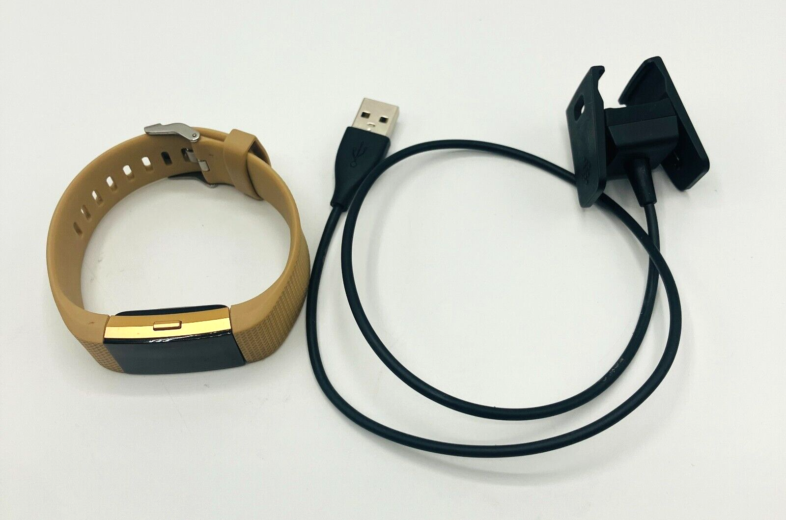 Fitbit Charge M Gold Beige Activity Tracker with Charger Included-image