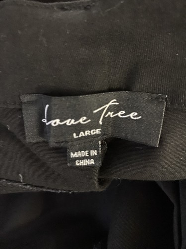 Love Tree Cargo Pants Womens Junior Large Trousers High Rise Jogger Belt Black - Picture 9 of 11