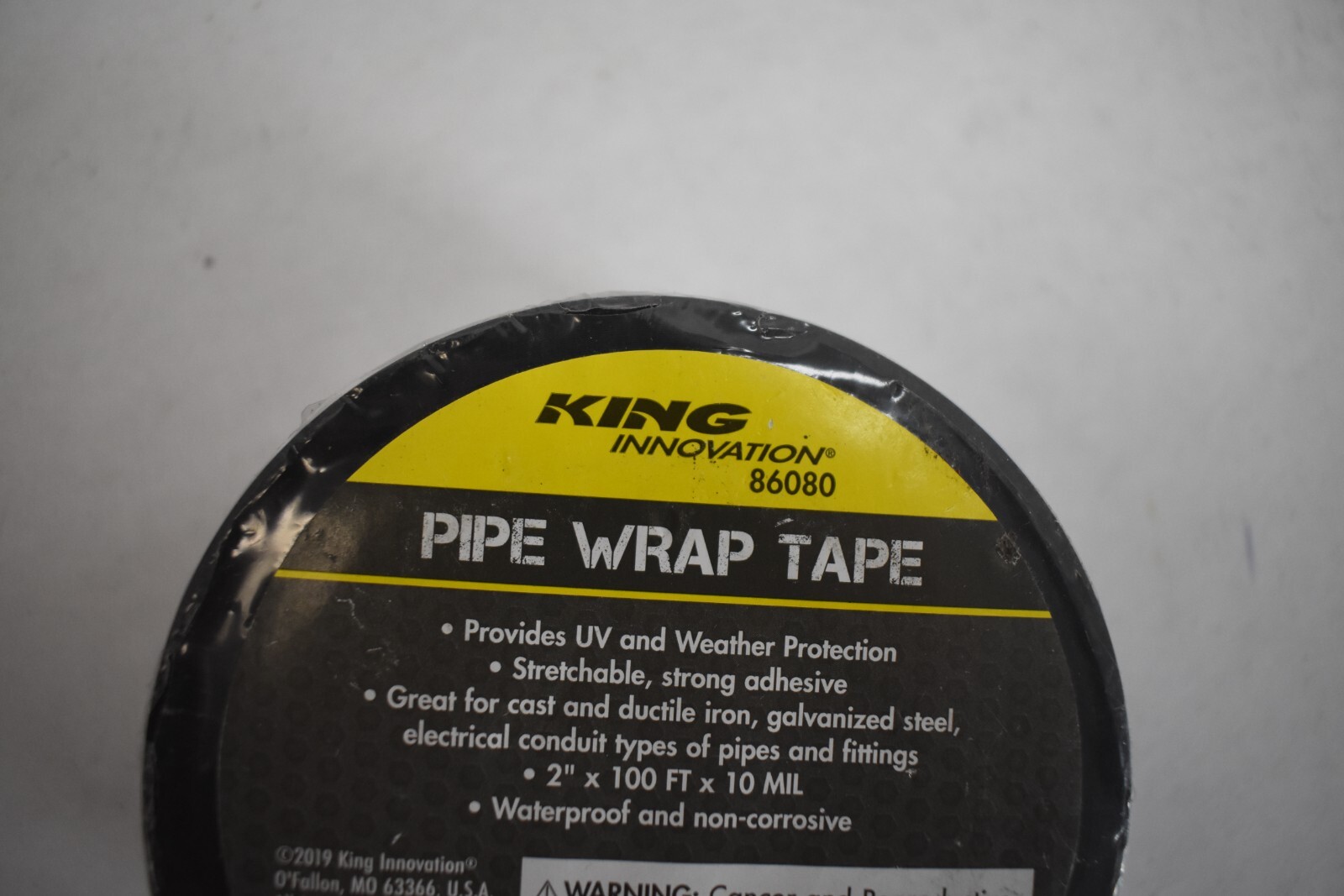 King Innovation Waterproof Pipe Wrap Tape 2"x100' UV & Weather