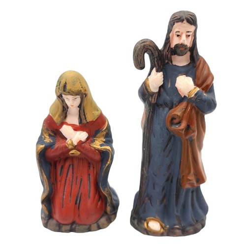 Juego de Natividad de Porcelana de Colección Sagrada Familia Reyes Magos Bebé Jesús Buey Set de 7 Piezas - Imagen 5 de 9