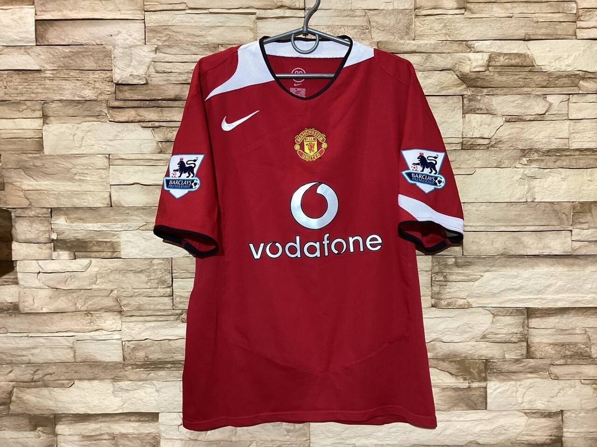 マンチェスターユナイテッド　ゲームシャツ　2004 2005 MANCHESTER UNITED 2004 2005 2006 Home Football Shirt Soccer