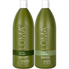 LOMA Hair Care Nourishing Shampoo And Conditioner Duo Liter 33.8 Oz Each